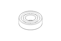 Deep groove ball bearing 6204 2RS 20x47