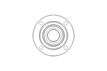 Flange bearing RME FA125.8 45x155x56.3