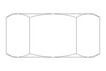 Hexagon nut M20x1,5 St-Zn DIN934