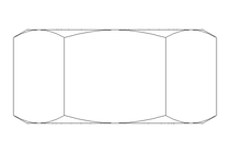 Шестигранная гайка M20x1,5 St-Zn DIN934