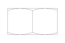 六角螺母 M20x1,5 St-Zn DIN934