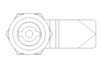 Drehriegel mit Zunge H32