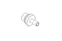 HOSE NOZZLE        G1/2" 9mm 1.4571