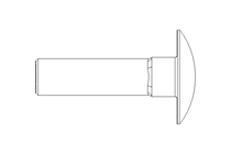 Cup square bolt M8x30 A2-70 DIN 603