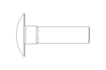 Cup square bolt M8x30 A2-70 DIN 603