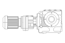 Worm gear motor 0.12kW 0.52 1/min