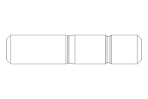 Stiftschraube M16x55 DIN939-ZnNi/T2/720h