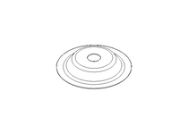 Membrane/diaphragme D=50 L/H=8 EPDM