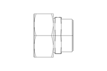 Reducing coupling L 42/35 St-Zn ISO8434