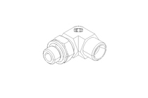 Threaded elbow connector L 10 G1/4" St