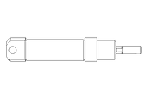 Doppelt wirkender Zylinder D16 Hub10