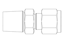 Peзьбoвoe сoeдинeниe тpуб 6 G3/8" Niro