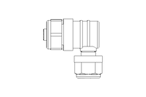 Conector redondo M12x1 4 polos