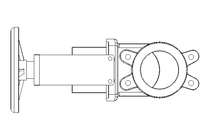 Plattenschieber DN100 PN10 mit Handrad