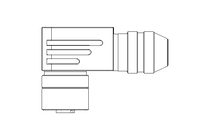 Round plug connector M12 profibus