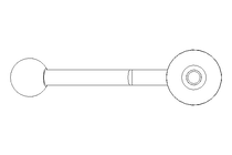 Flachspannhebel E M10x25 Edelstahl