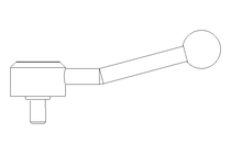 Flachspannhebel E M10x25 Edelstahl