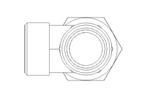 Г-образный патрубок L 22/22 St ISO8434