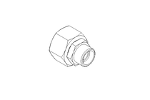 Reducing coupling L 22/15 St ISO8434