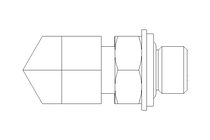 Raccordo a gomito L 6 G1/8" St-Zn