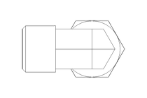 Threaded elbow connector 8 M14x1,5