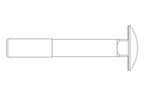 Vis à tête bombée M12x80 DIN603