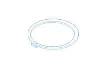 Tear-off ring 80x2.5 1.4122 DIN471