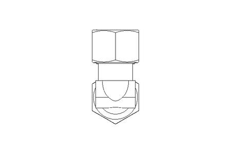 Threaded elbow connector L 12/12 1.4571