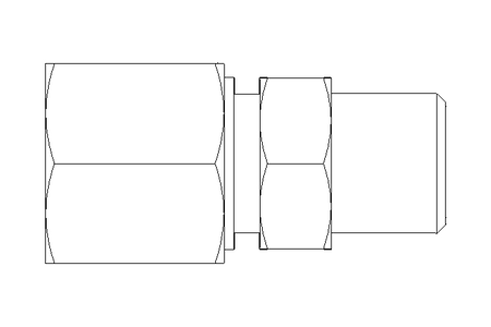 Conector roscado p/ tubos LL 8 R1/8"