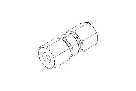 Rohrverschraubung LL 6/6 St-Zn DIN2353