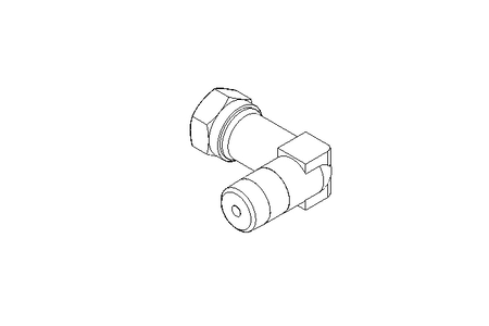 Raccord de tube LL 4 M8x1 St-Zn gelbchr.