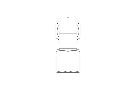 Threaded elbow connector LL 6/6 1.4571