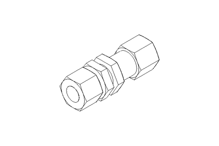 Raccord passe-cloison L 12/12 Niro