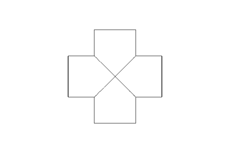 Kreuzstück DN 65(70X2) 1.4404