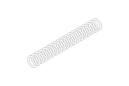 Pressure spring D1=7.1 D2=5.5 L=48 22.2N