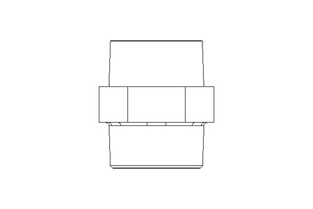 Doppelnippel 1" L45 1.4571 DIN 2990