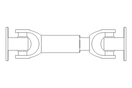 Universal joint shaft D=58 L1=210 L2=245