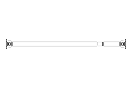 Eje articulado D=150 L1=2000 L2=2060