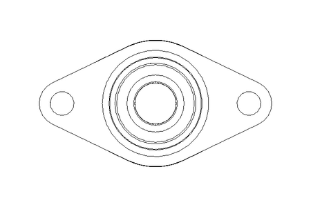 Flange bearing PCJT 20x61x31