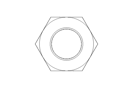 Hexagon nut M10x1 A2 DIN439