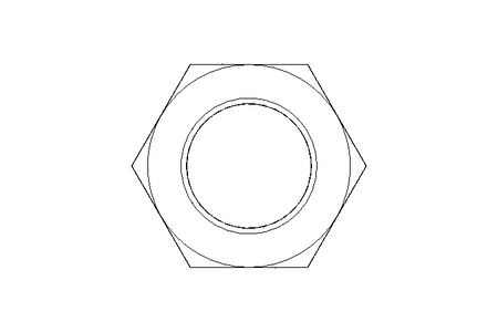 Hexagon nut M20x1,5 St-Zn DIN934