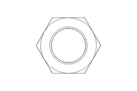 Hexagon nut M20x1,5 St-Zn DIN934