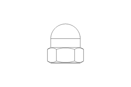 Hexagon cap nut M5 A2 DIN1587