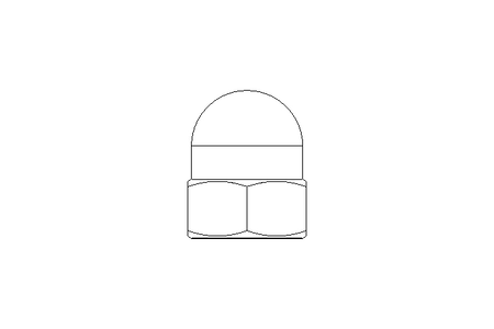 Ecrou borgne hexagonal M5 A2 DIN1587