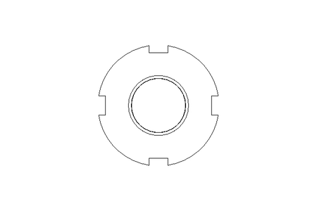 Slotted nut M16x1.5 ST DIN1804