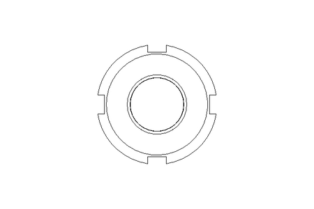 开槽螺母 M16x1,5 ST DIN1804