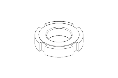 Slotted nut M20x1.5 ST DIN1804