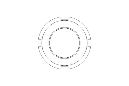 Гайка с пазом M30x1,5 A2 DIN1804