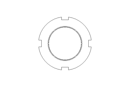 Гайка с пазом M40x1,5 A2 DIN1804