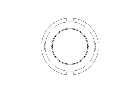 Гайка с пазом M40x1,5 A2 DIN1804